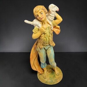 Fontanini Simonetti Depose Italy Shepherd Boy with Lamb Nativity Figurine 100/10